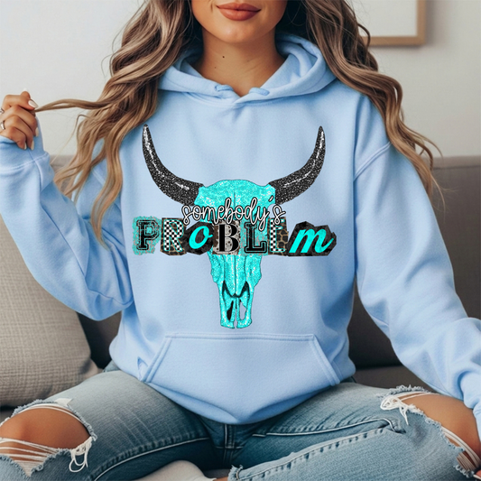 Somebody's Problem Longhorn Premium Hoodie Sweatshirt