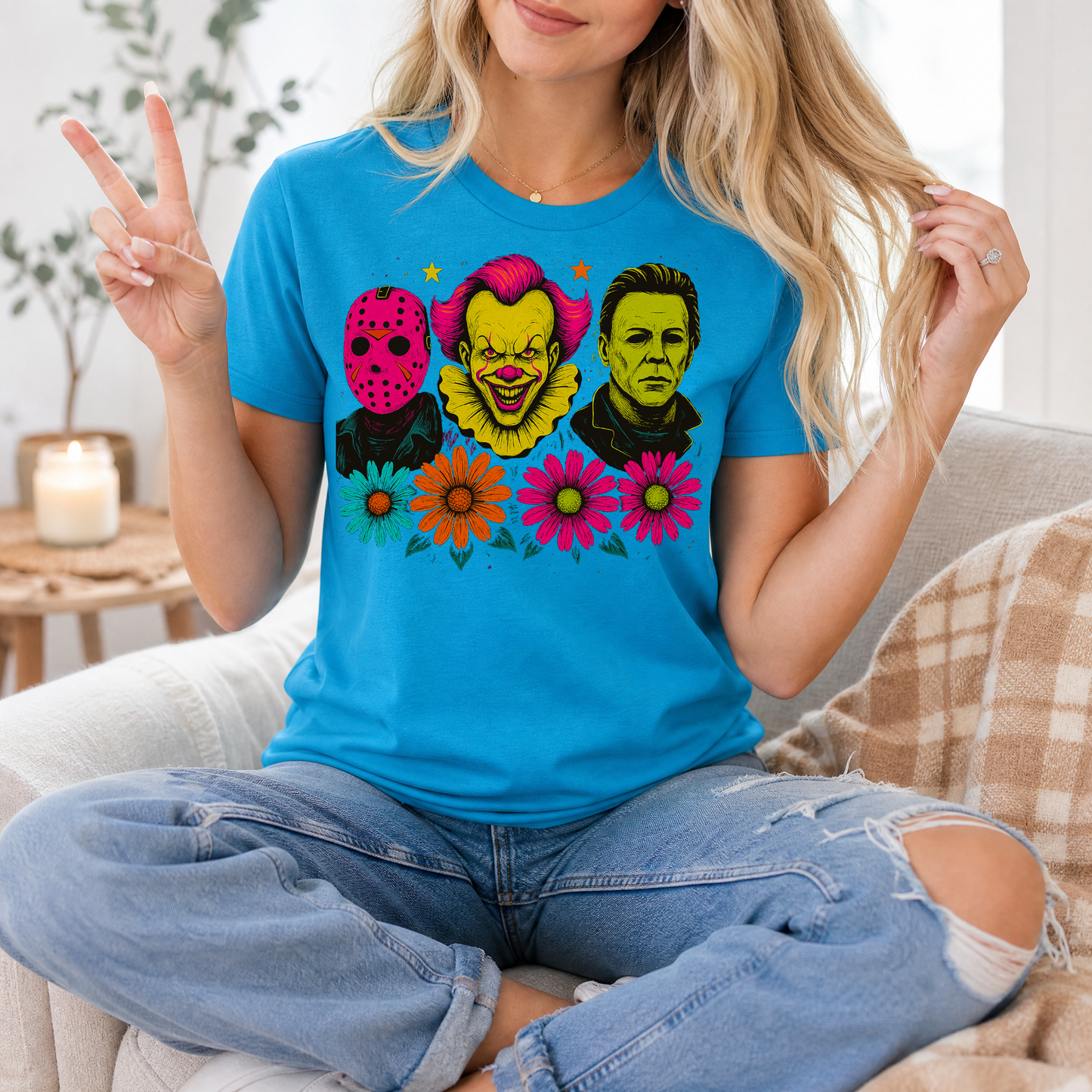 Neon Horror Premium Graphic Tee