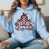 Mississippi State Fall Is for Football Pumpkin Graphic Hoodie