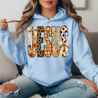 Jesus Patchwork Floral & Bow Graphic Hoodie