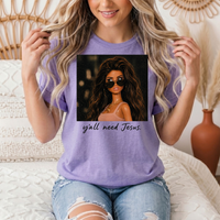 Y'all Need Jesus Doll Graphic Tee