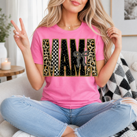 Mama Mixed Pattern Premium Graphic Tee