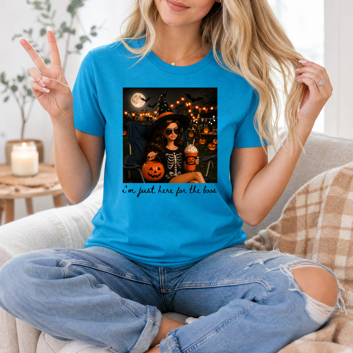 Just Here for the BOOS Premium Graphic Tee