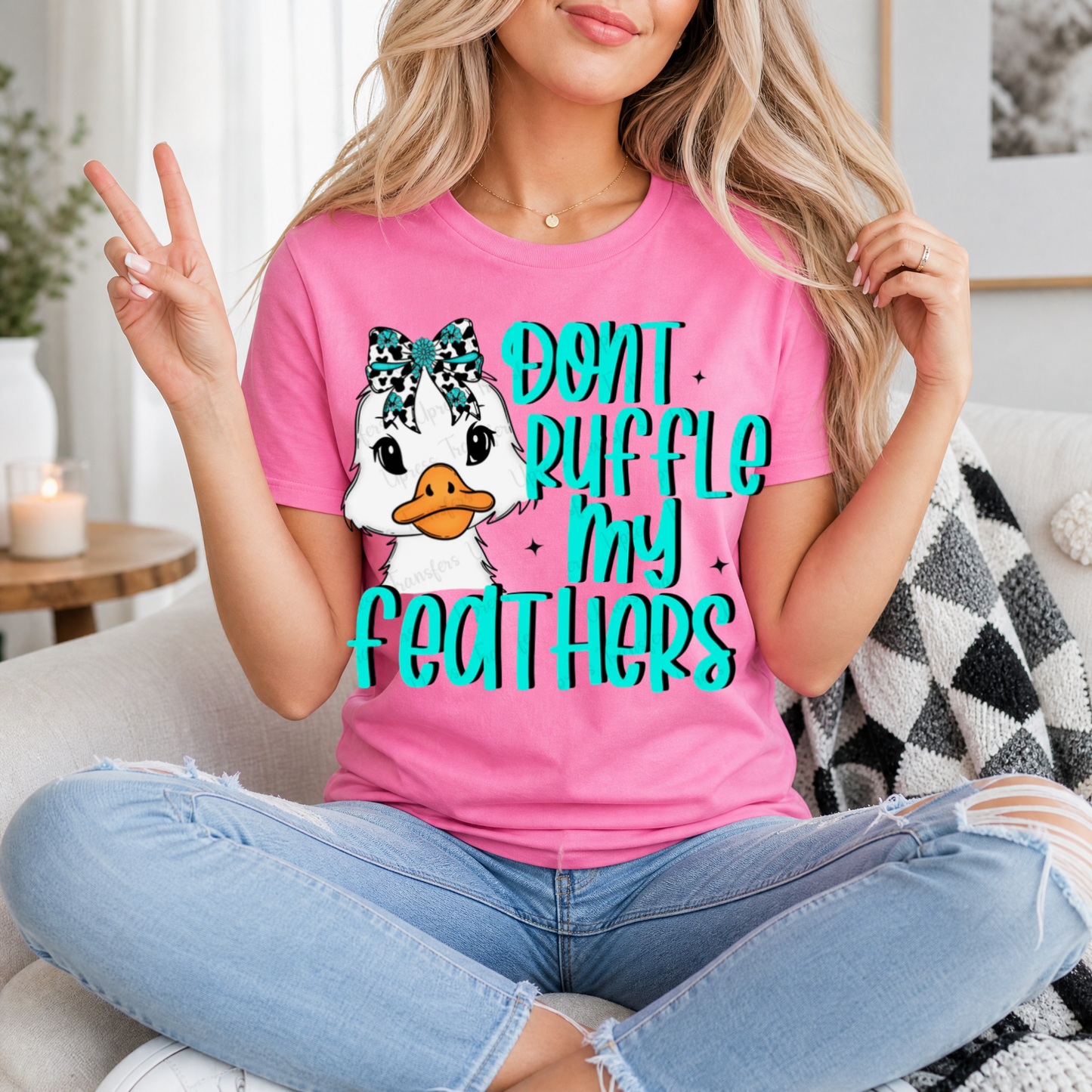 Don't Ruffle My Feathers Premium Graphic Tee