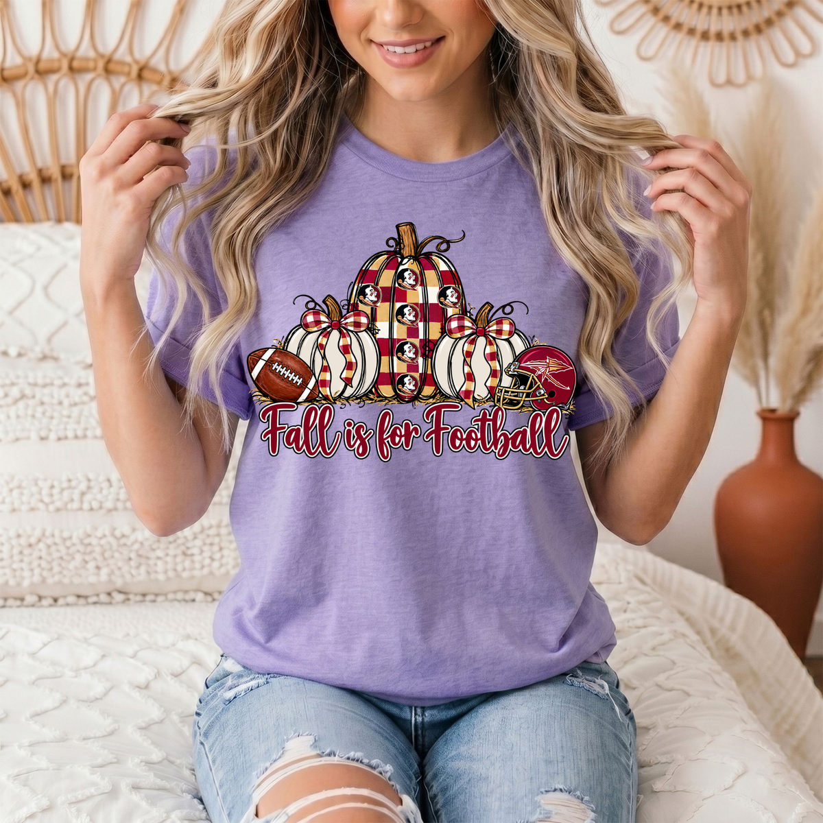Fall Is For Football -Noles Premium Graphic Tee