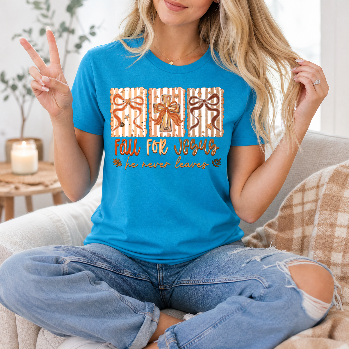 Fall for Jesus Premium Graphic Tee