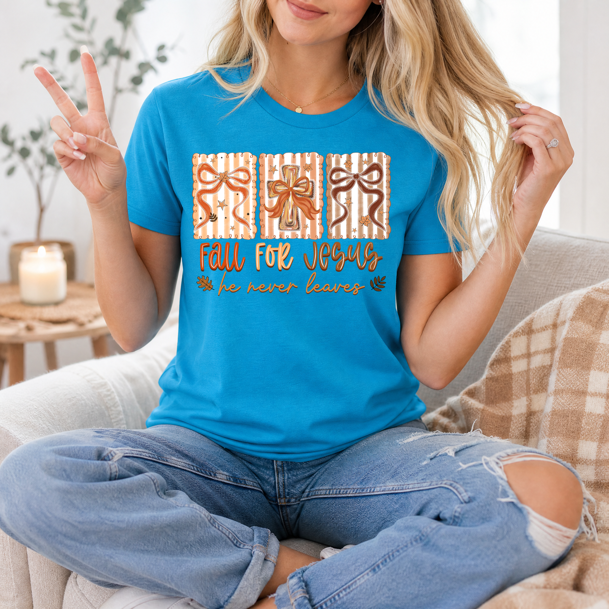 Fall for Jesus Premium Graphic Tee