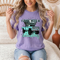 Backroad Therapy Turquoise Truck Graphic Tee