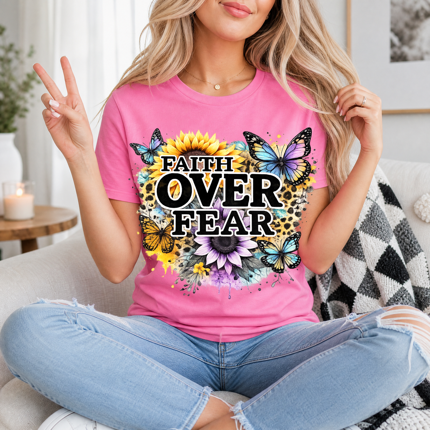Faith Over Fear Premium Graphic Tee