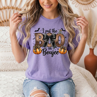 I Put the Boo in Boujee Halloween Graphic Tee
