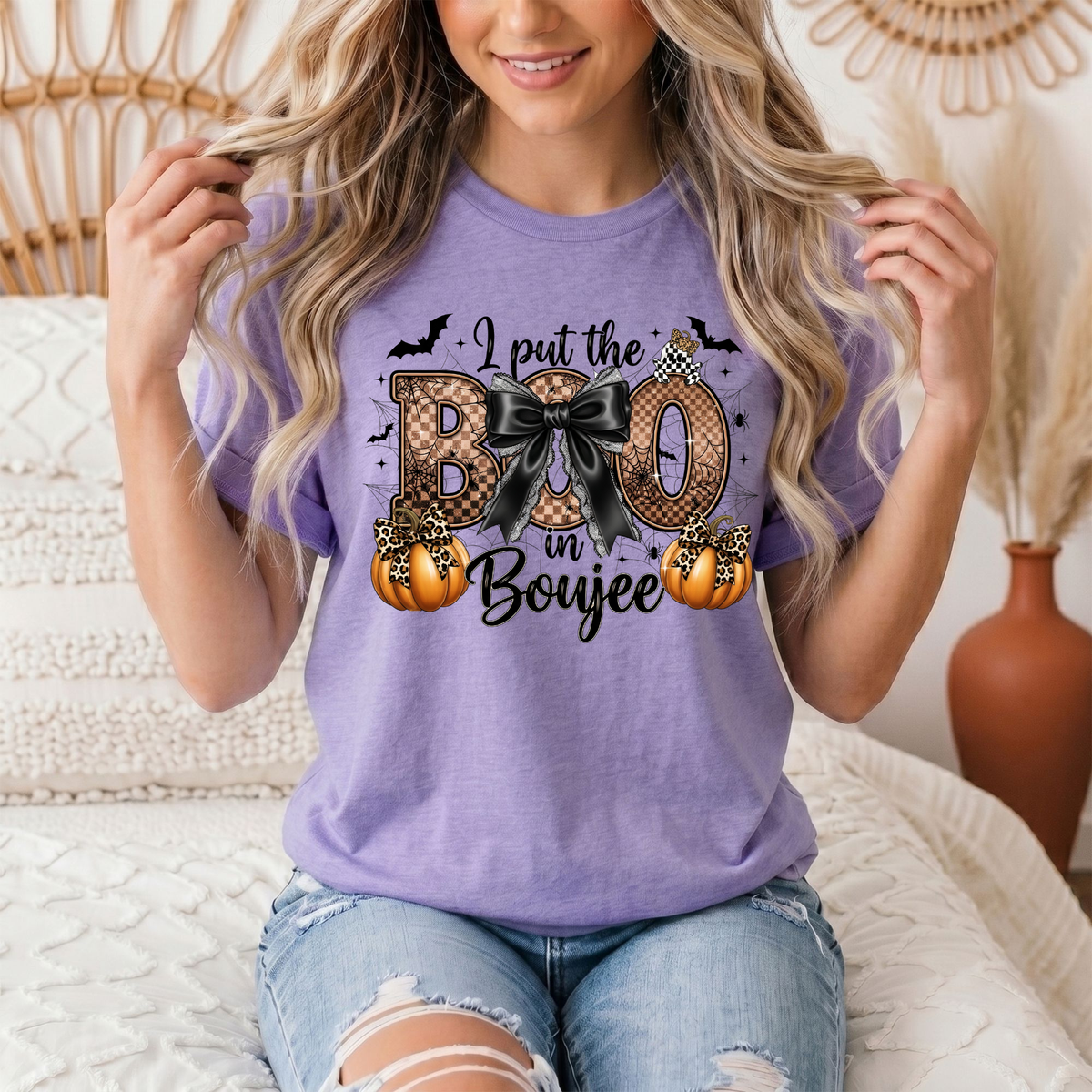 I Put the Boo in Boujee Halloween Graphic Tee
