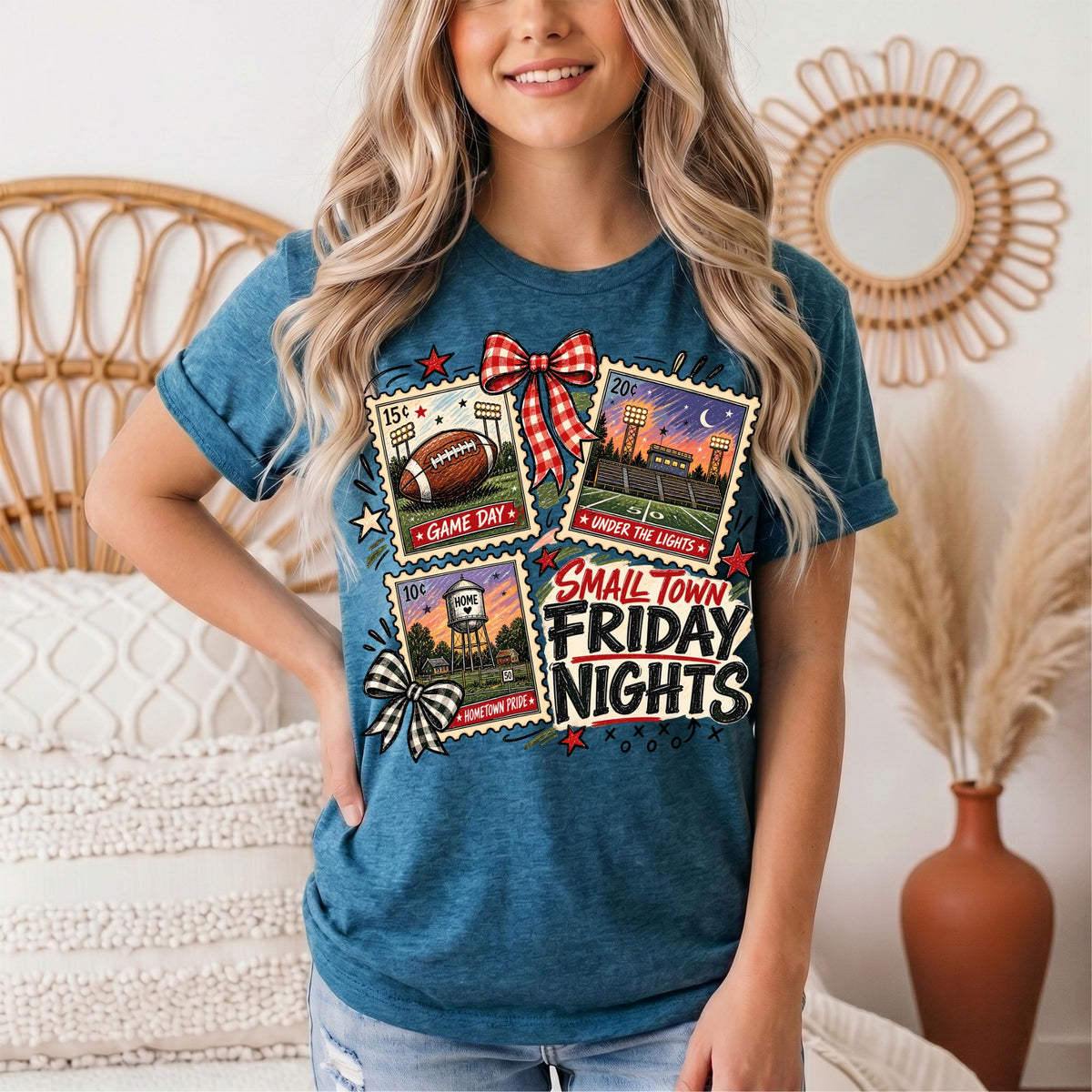 Small Town Friday Nights Football Graphic Tee
