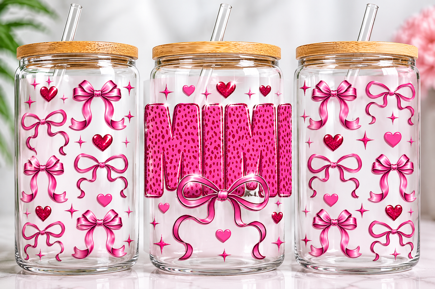 Pink Mimi Bows #1473