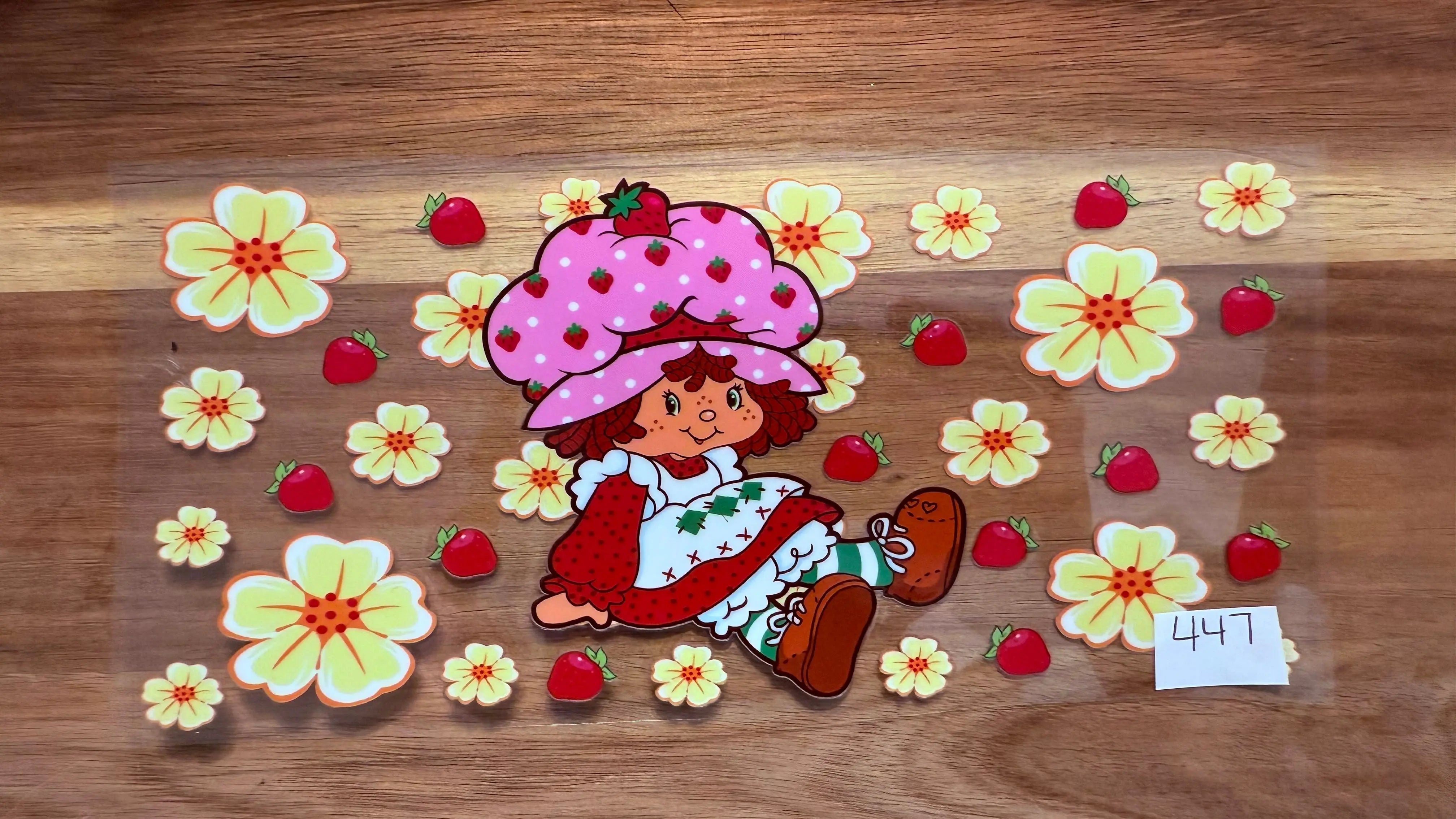 #447 Strawberry with flowers K's Krafty Barn
