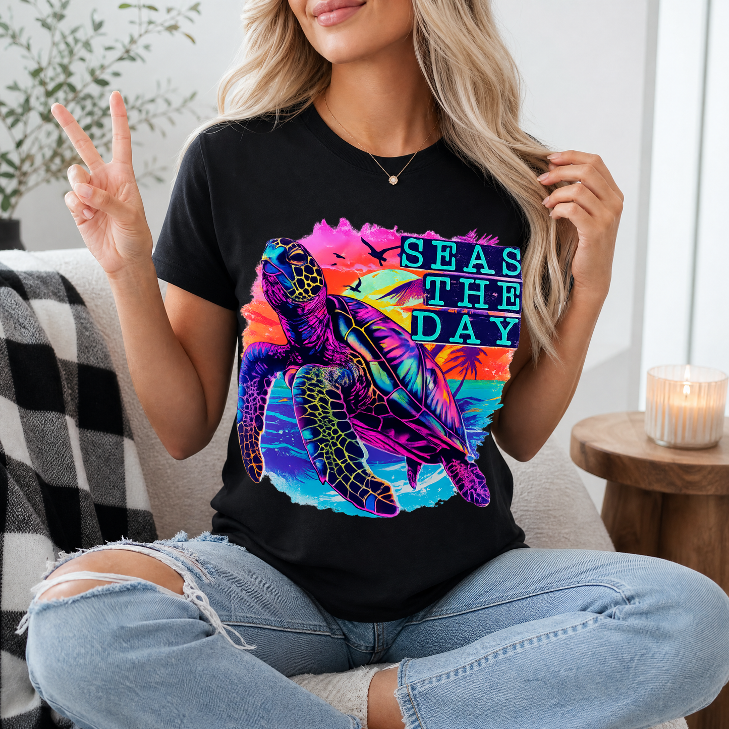 Seas The Day Premium Graphic Tee