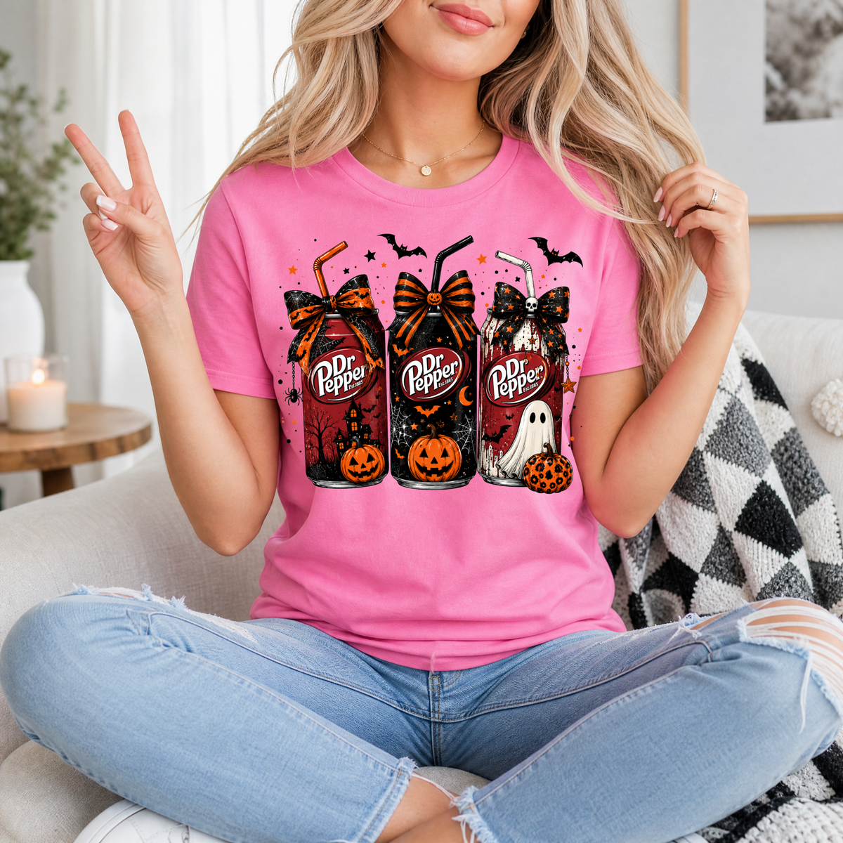 Halloween Soda Can Premium Graphic Tee