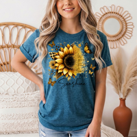 Camo Hunting Bow & Deer Graphic Tee