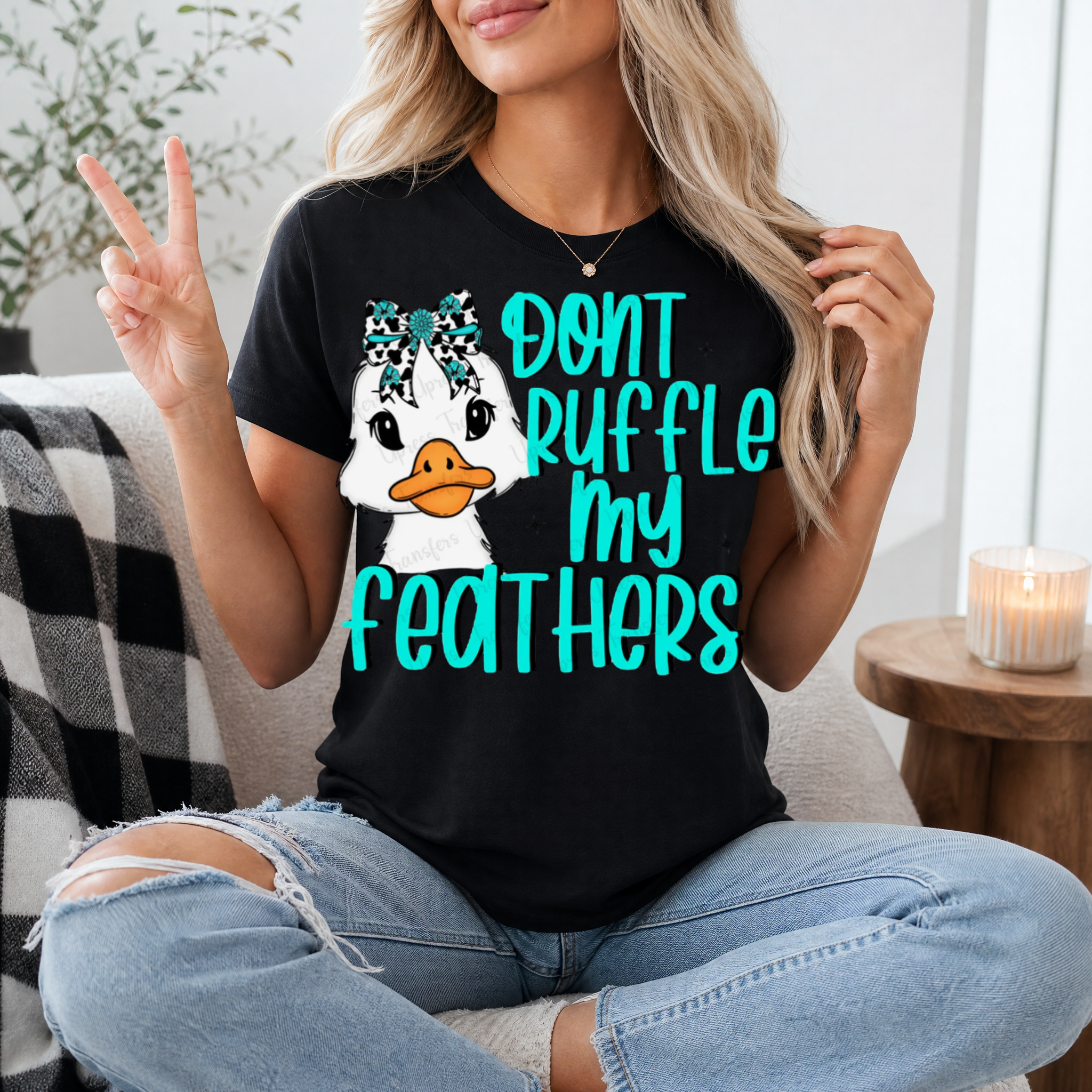 Don't Ruffle My Feathers Premium Graphic Tee