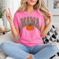 Gingham Mama Pumpkin Premium Graphic Tee