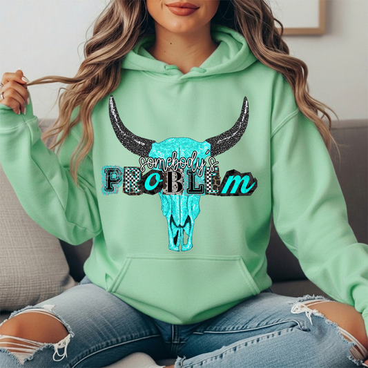 Somebody's Problem Longhorn Premium Hoodie Sweatshirt