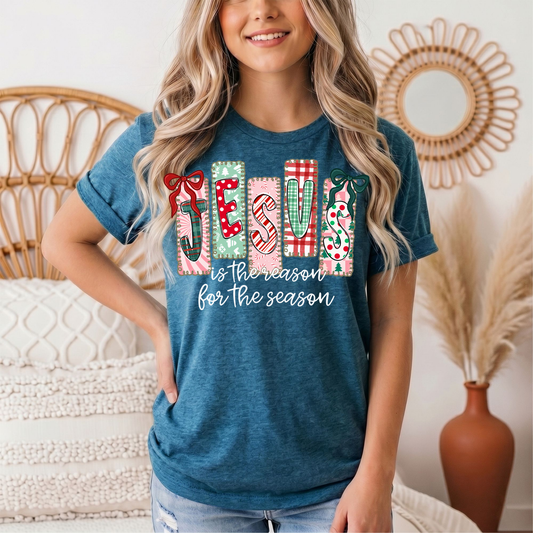 Jesus Is the Reason for the Season Christmas Graphic Tee