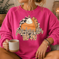 Just Here for the Pie Crewneck Sweatshirt
