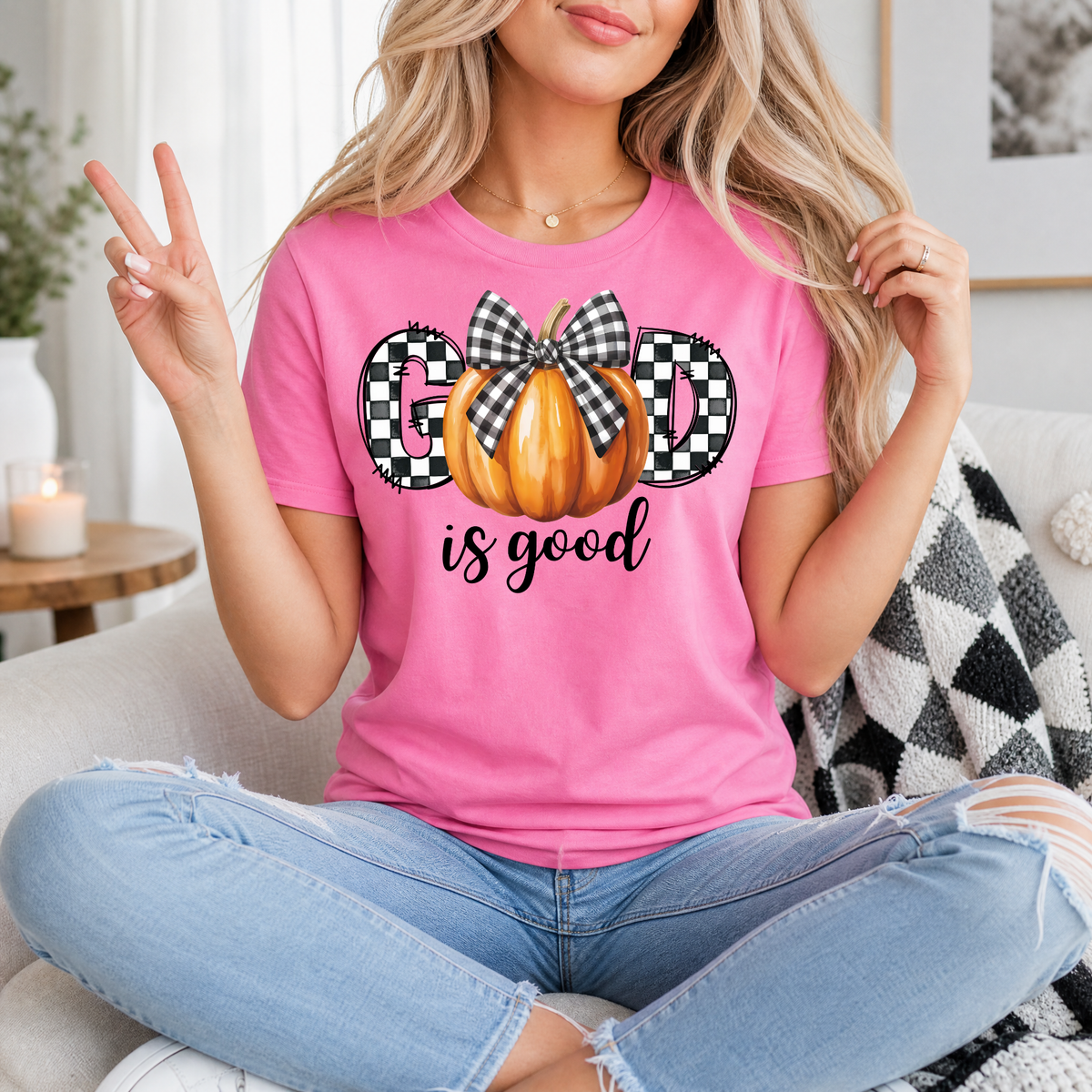 GOD is Good Pumpkin Premium Graphic Tee