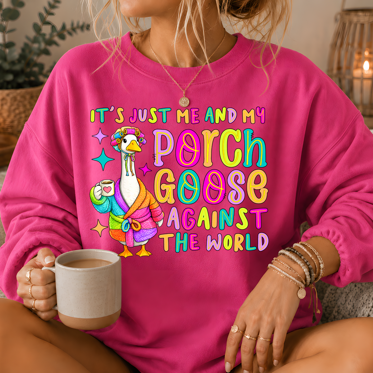 Porch Goose Against the World Crewneck Sweatshirt