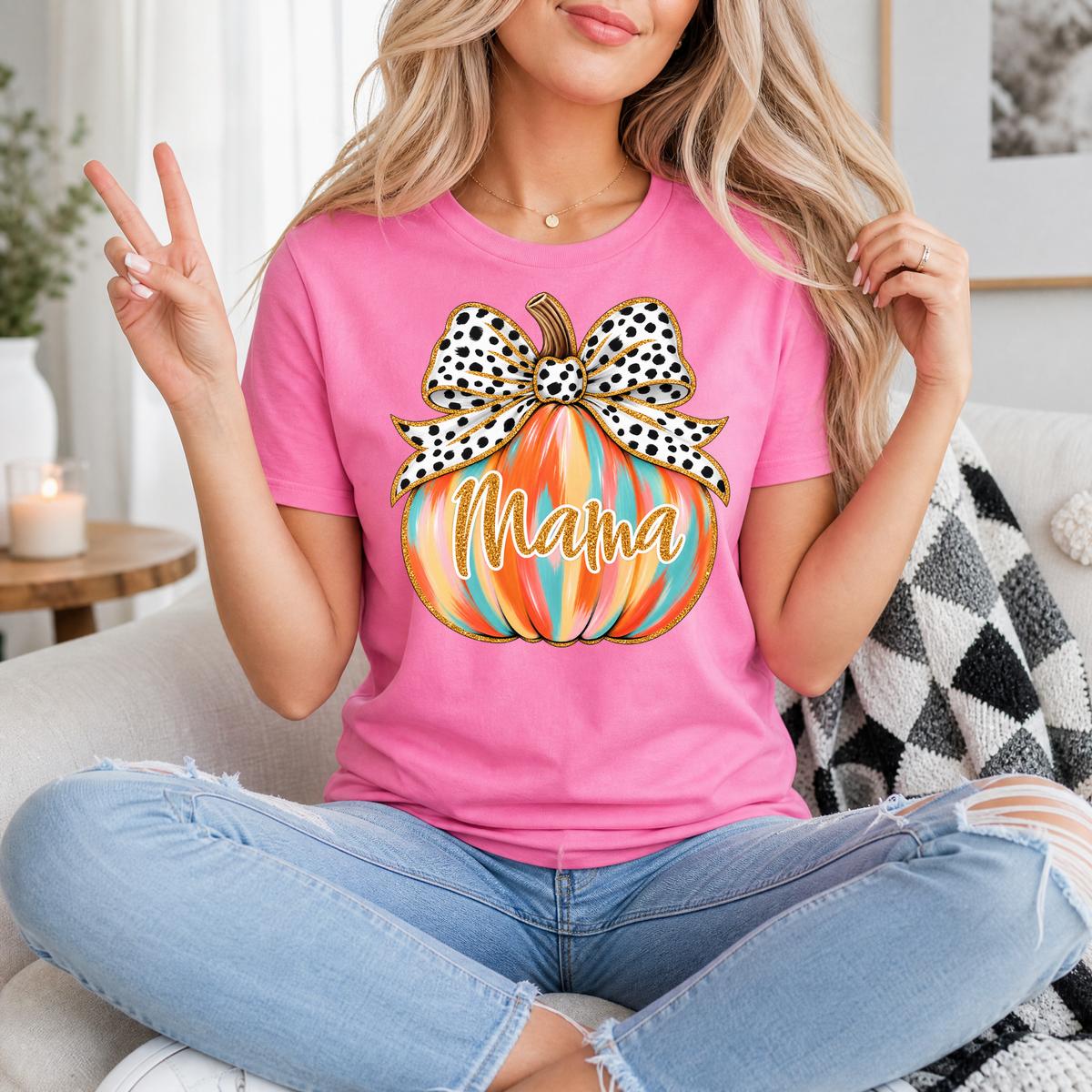 Mama Pumpkin Premium Graphic Tee