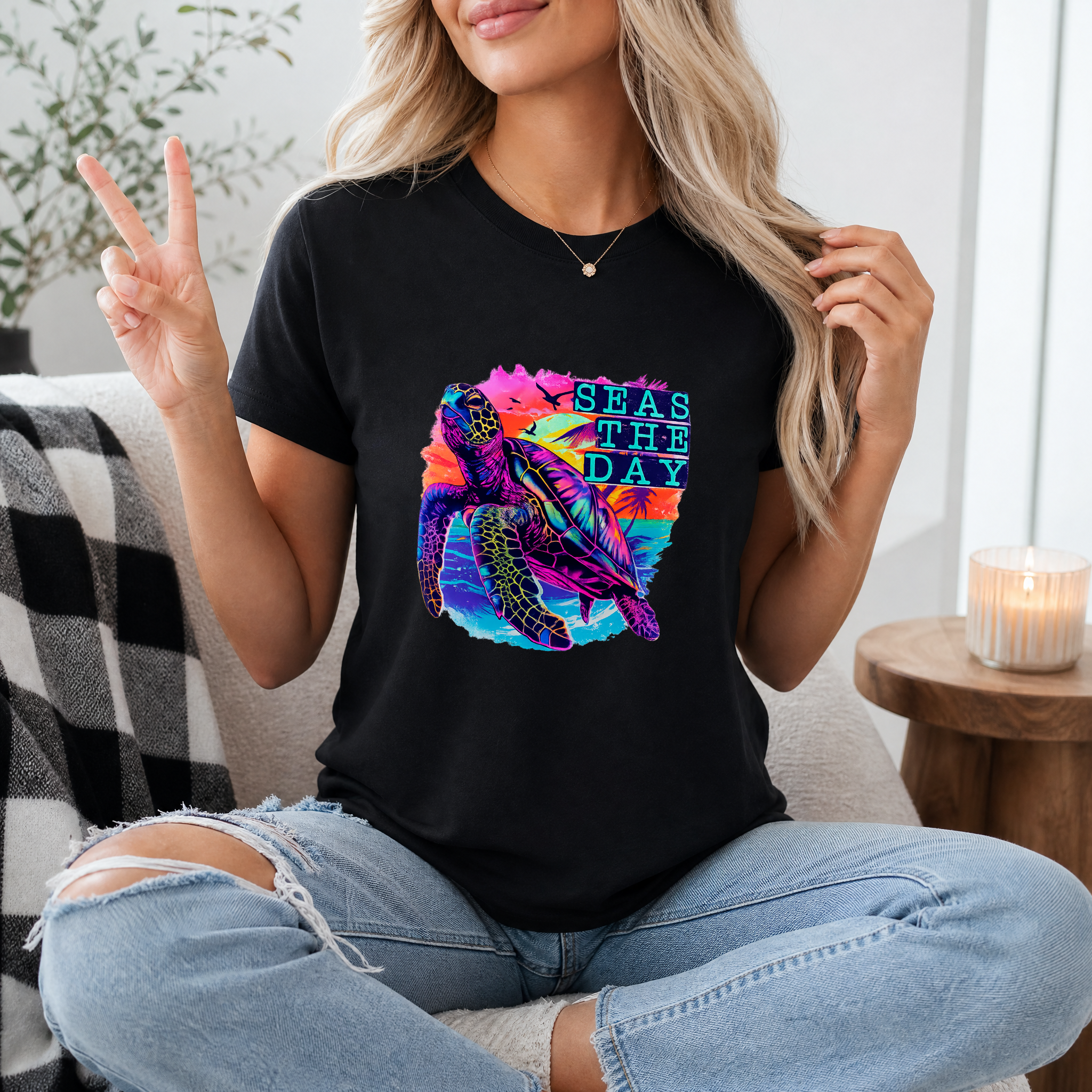 Seas The Day Premium Graphic Tee