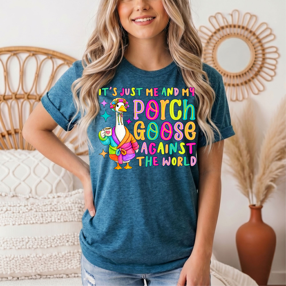Me and My Porch Goose Against the World Graphic Tee