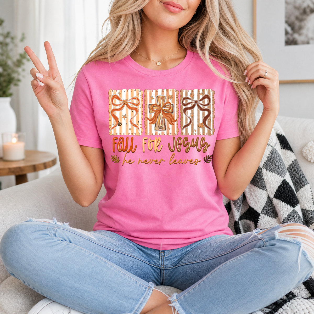 Fall for Jesus Premium Graphic Tee