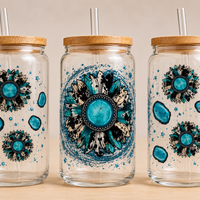 Turquoise Sunflower #1509