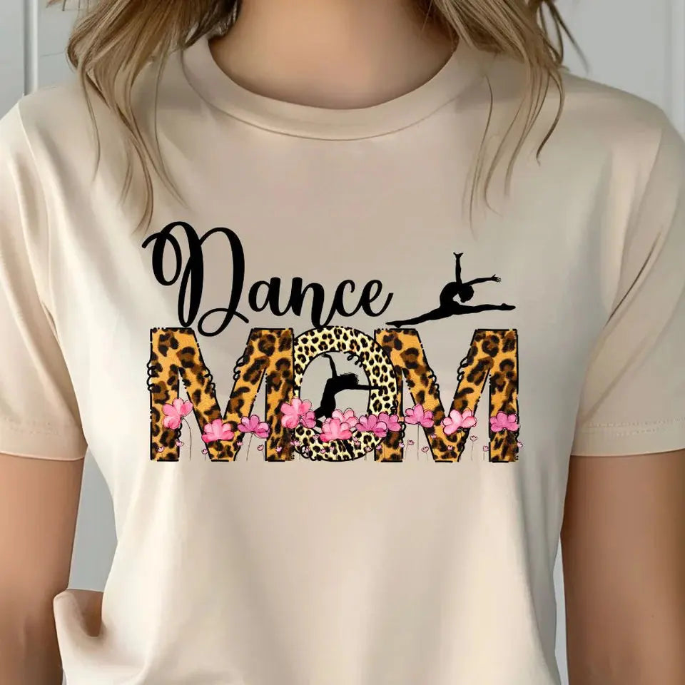 Leopard Dance Mom Graphic Tee | Dance Competition Mom Shirt | Dance Mom T-Shirt K's Krafty Barn