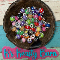 Fancy Lantern Multicolor Bead Mix– Large Hole 15x13mm K's Krafty Barn