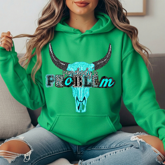 Somebody's Problem Longhorn Premium Hoodie Sweatshirt