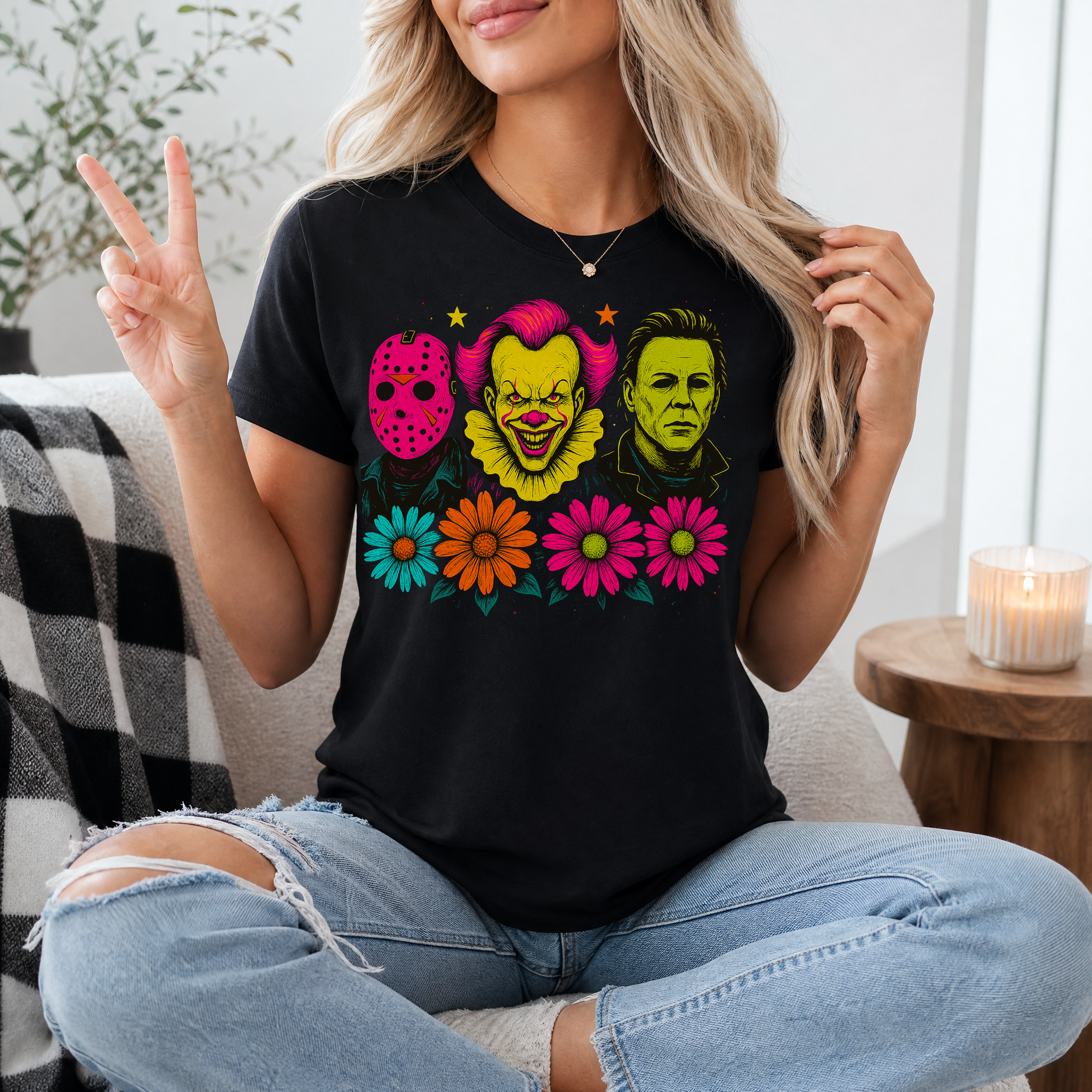 Neon Horror Premium Graphic Tee