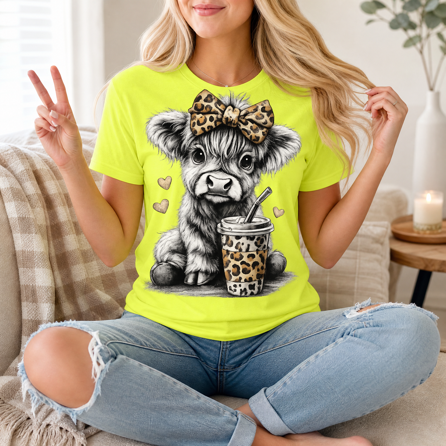 Leopard Highland Premium Graphic Tee