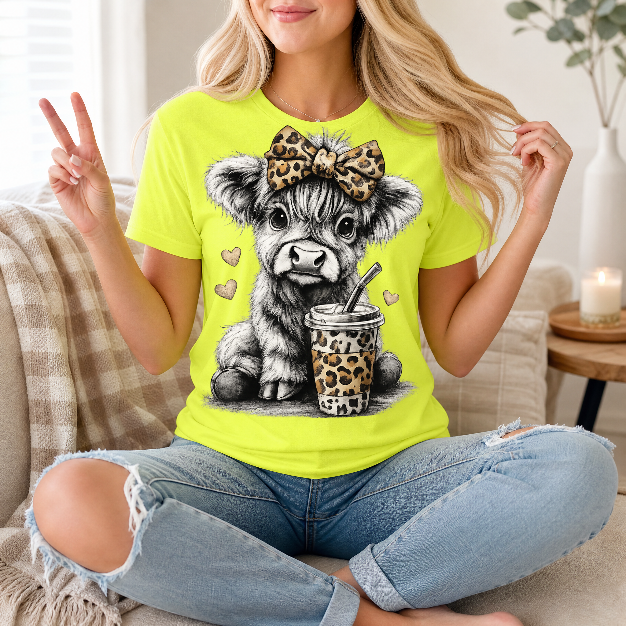 Leopard Highland Premium Graphic Tee