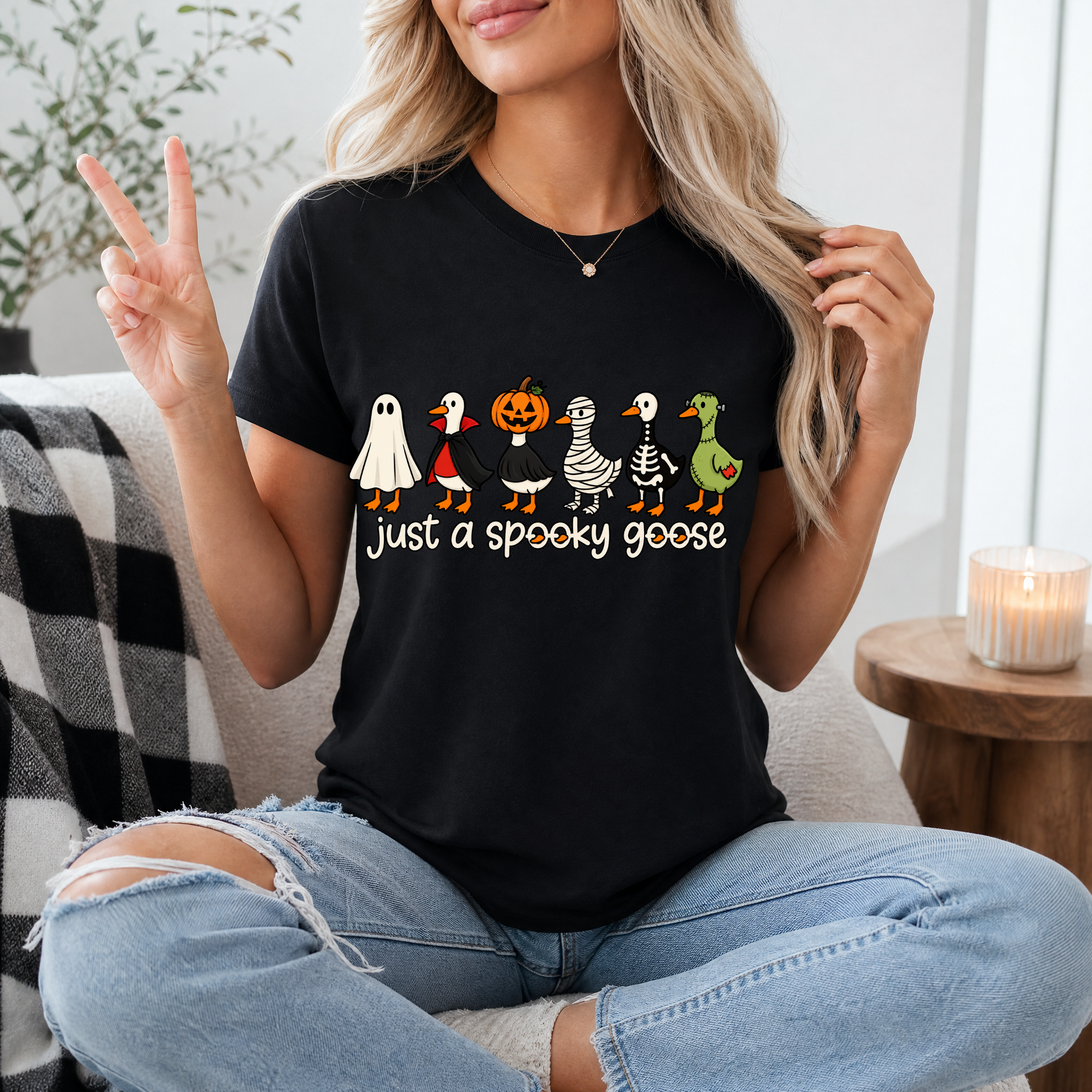 Spooky Goose x6 Premium Graphic Tee