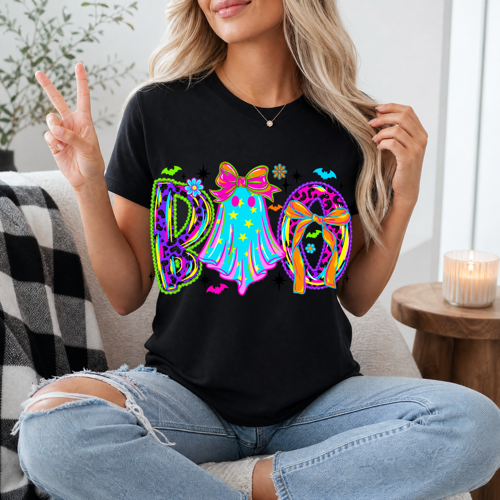 Neon BOO Premium Graphic Tee
