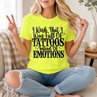 Tattoos Instead of Emotions Premium Graphic Tee