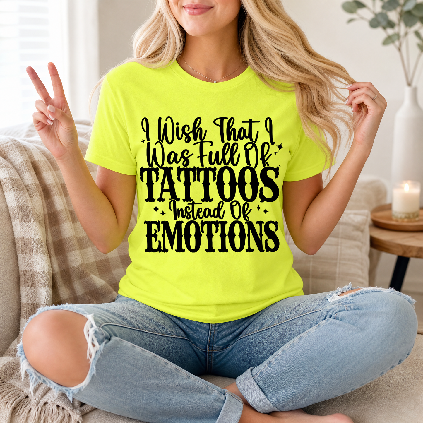 Tattoos Instead of Emotions Premium Graphic Tee