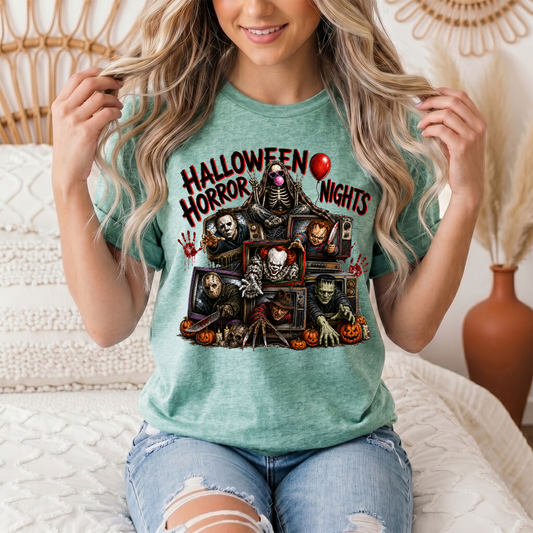Halloween Horror Nights Vintage TV Graphic Tee