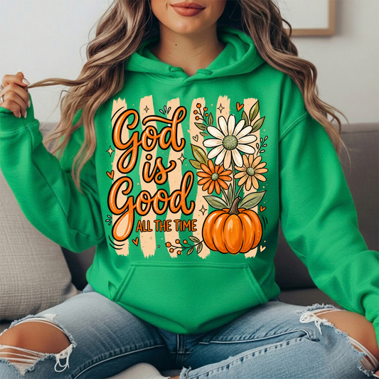 God Is Good Pumpkin Premium Hoodie Sweatshirt