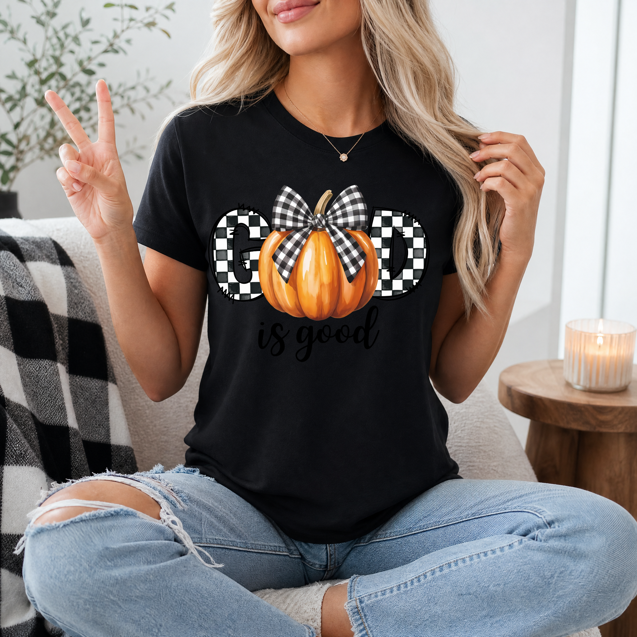 GOD is Good Pumpkin Premium Graphic Tee
