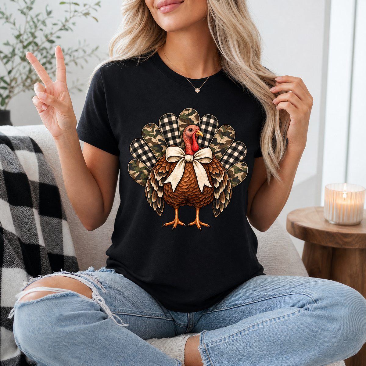 Camo Turkey Premium Graphic Tee