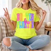 Boatin & Floatin  Premium Graphic Tee
