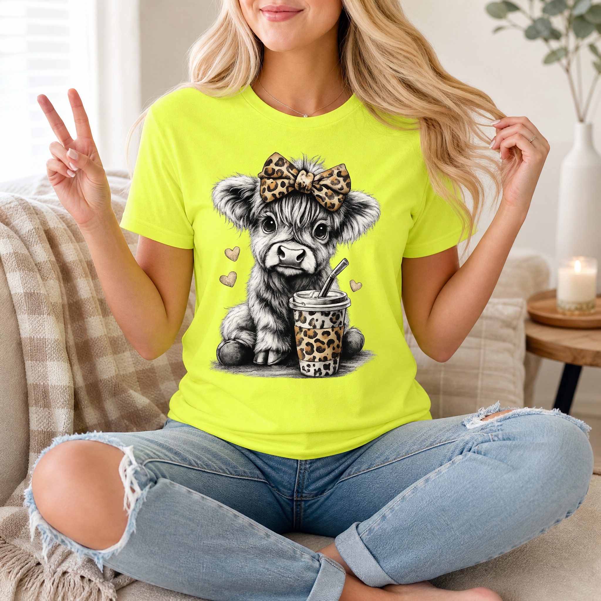 Leopard Highland Premium Graphic Tee