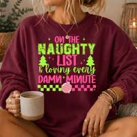 Naughty List Premium Crewneck Sweatshirt
